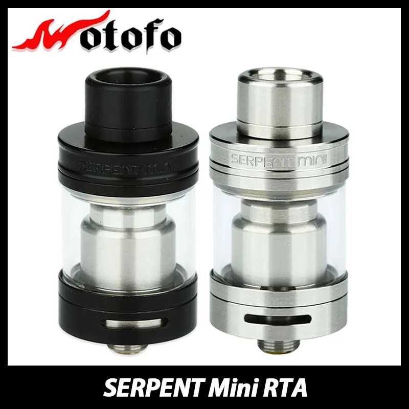 

100% Original Wotofo Serpent Mini RTA 3ml Atomizer Rebuidable Tank Vaporizer Adjustable Airflow Top filling Electronic Cigarette