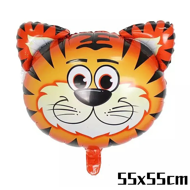 Lion King Jungle Safari Party Tableware Set Decor Tropical Theme Birthday Party Decoration Kids Gift and Favors Drinking Straws - Цвет: 1pcs Balloon
