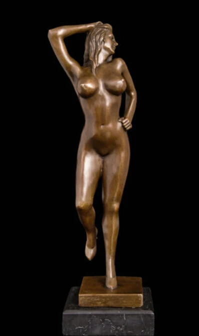 

Art Deco Sculpture Nude Woman Female Body Bronze Statue R0712
