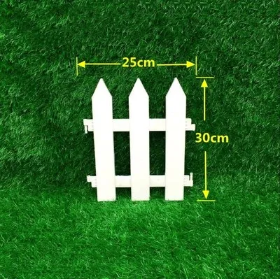 5 шт./компл. Пластик забор легко собирающийся студийный Фото Белый Европейский Стиль вставка наземный Тип Пластик заборы для сада countryyard Декор - Цвет: 25X30CM