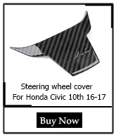 4 шт. ABS углеродного волокна внешние автомобильные принадлежности передние противотуманные фары Противотуманные фары Чехлы для ламп для Honda Civic 10th