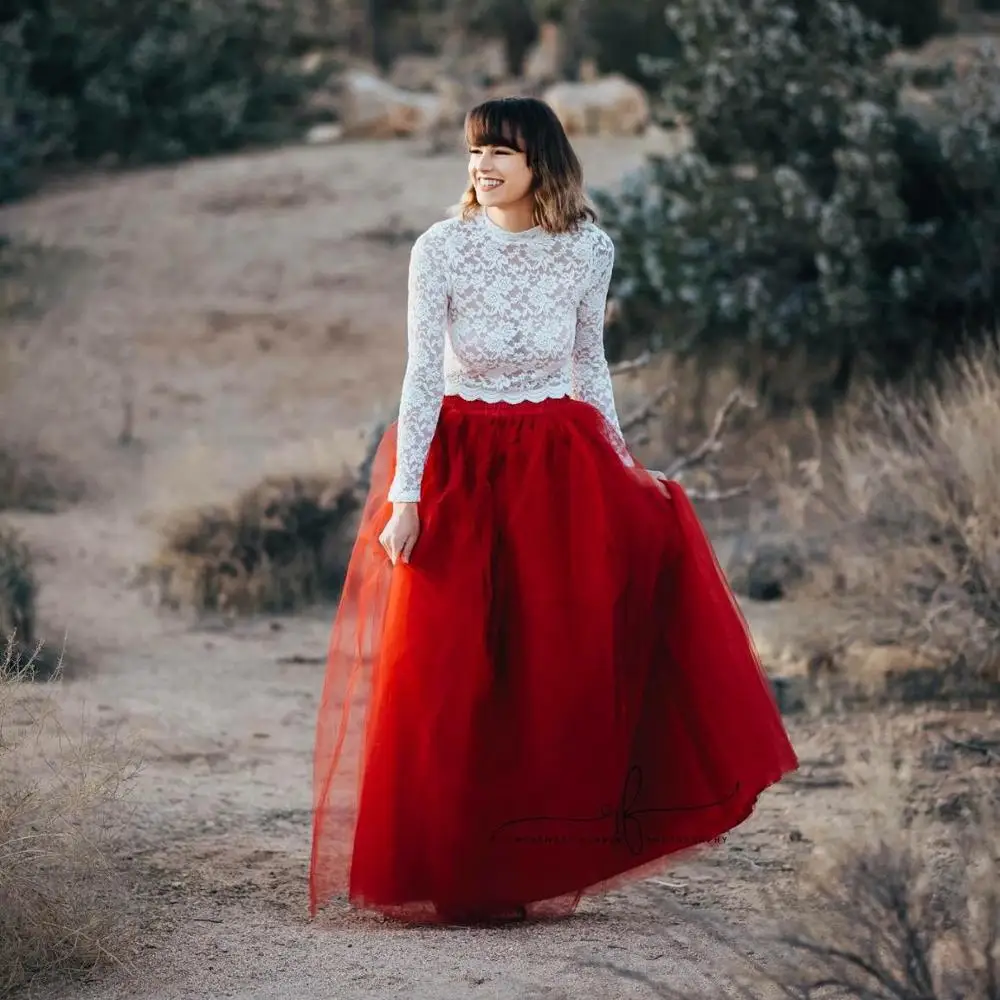 

Women's 7 Layers 100CM Long Tutu Tulle Skirt A Line Floor Length Tulle Party Evening Skirt Wedding Ball Gown Skirt