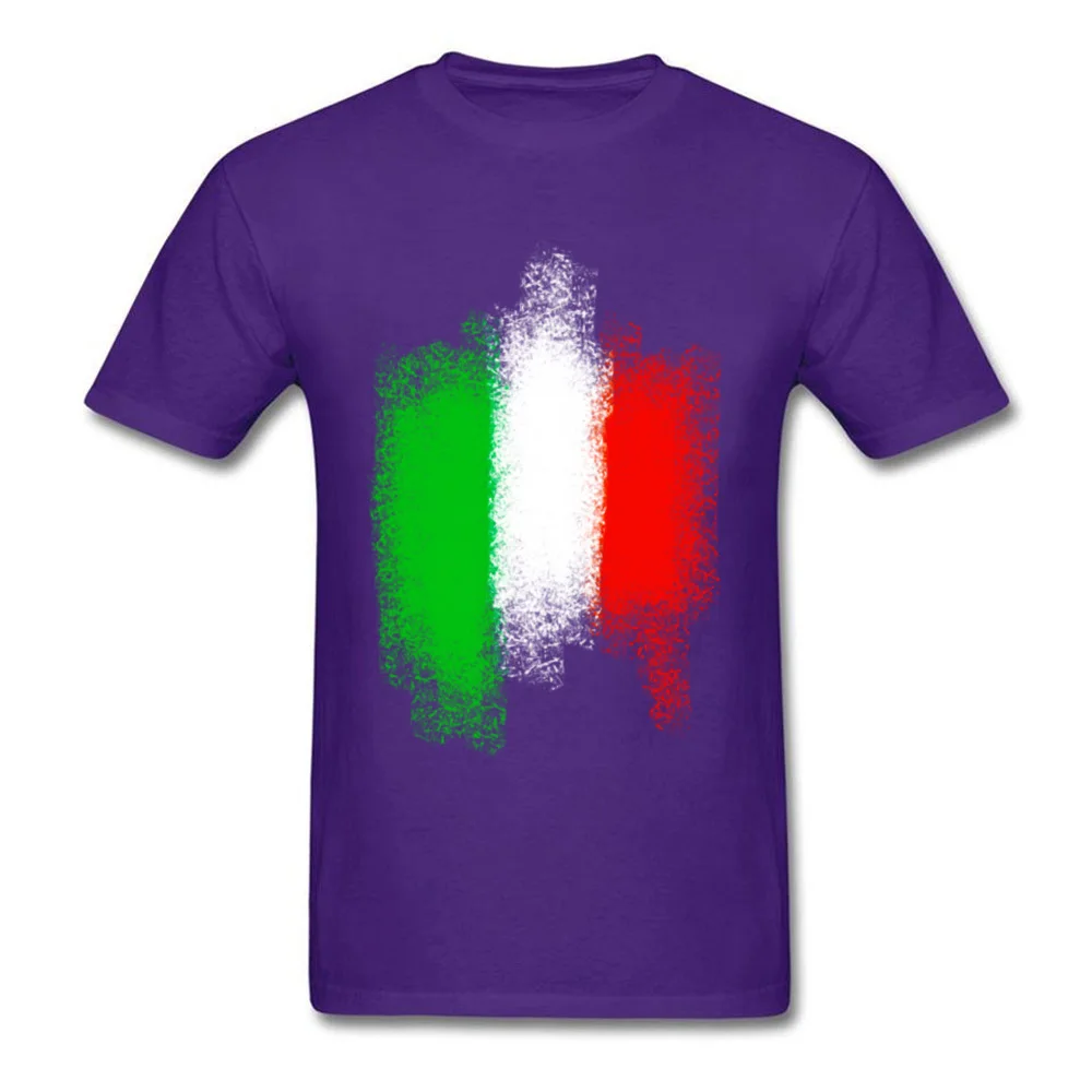 Italy flag T Shirts New Arrival Short Sleeve Gift All Cotton O Neck Boy Tops Shirts Summer Tops & Tees Labor Day Italy flag purple
