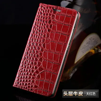 06-Big red Wangcangli брендовый чехол для телефона из натуральной кожи крокодила плоский текстурный чехол для телефона для Xiaomi Mi Mix 2 ручной работы чехол для телефона - Цвет: 06-Big red