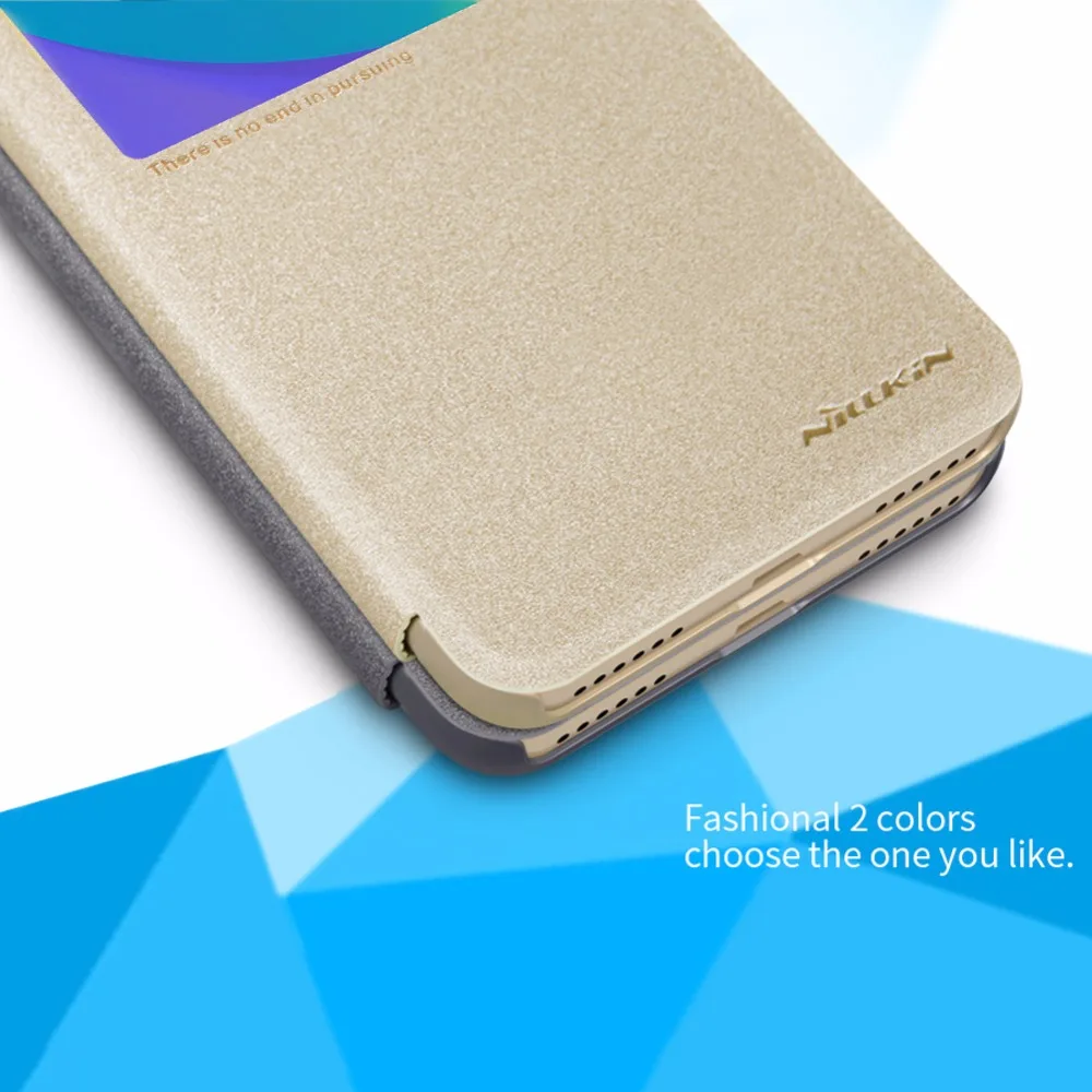 Чехол NILLKIN для Xiaomi redmi note 5a pro блестящий чехол из искусственной кожи откидная