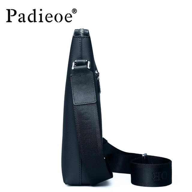 Padieoe 2016 Best quality men’s shoulder messenger bags genuine leather crossbody sling bags Leisure business handbags for male