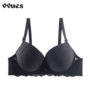 

VVUES Bra Underwear Plus Size 115D Women Push Up Seamless Bra Sexy Lace Bra One Piece Underwire Lingeries Intimate Free Shipping
