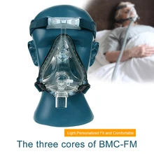 Маска на все лицо CPAP Авто CPAP BiPAP маска с бесплатным головным убором Белый s m l для апноэ сна OSAS храп людей