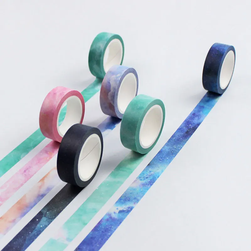 

1.5cm*8m dream color washi tape DIY decoration scrapbooking planner masking tape adhesive tape label sticker stationery