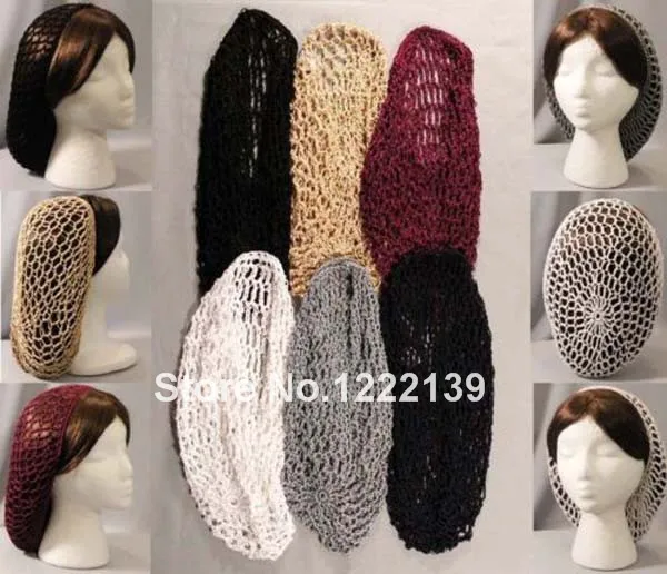 5 шт./лот снуд/Винтаж крючком волос Чистая толще Hairnet волос snoods Hat Кепки 20 Цвета