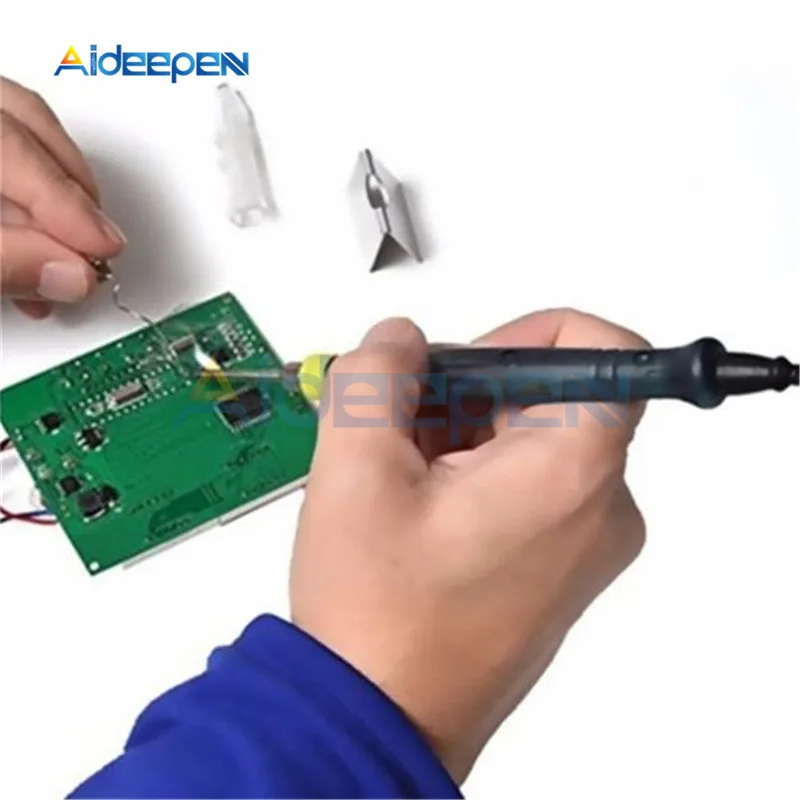 Мини Портативный USB 5V 8W Электрический паяльник с Светодиодный индикатор Пластик ручка паяльник для подключения к нагревательный инструмент металлическая подставка