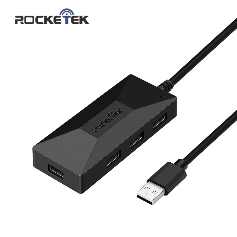 Rocketek Высокое качество Мульти usb 2,0 концентратор 4 порта адаптер сплиттер для iMac MacBook Air ПК компьютер ноутбук аксессуары