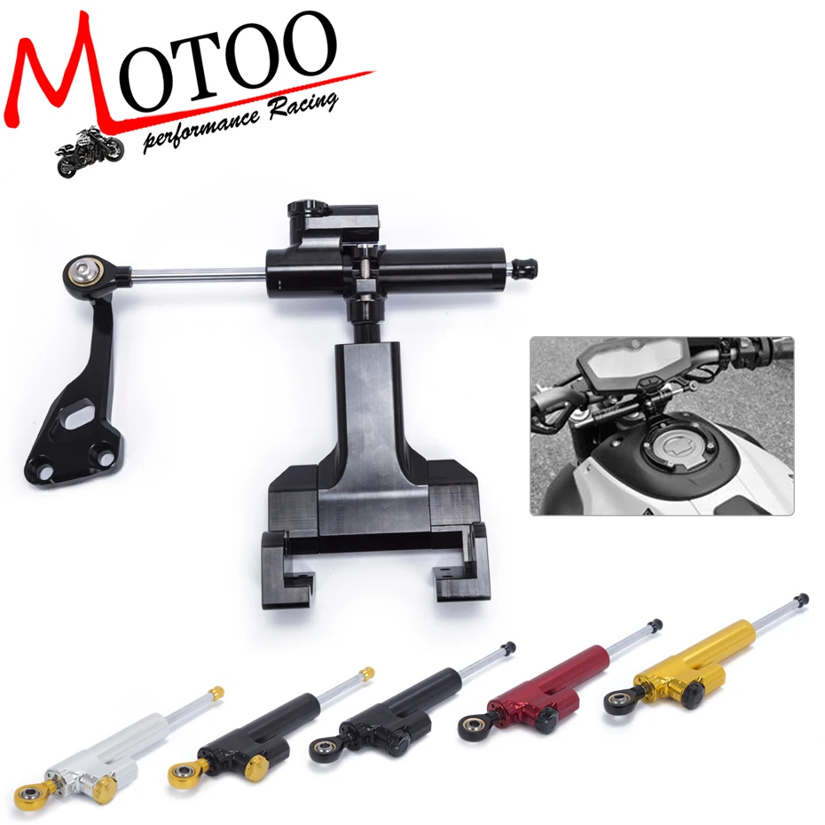 Motoo Full Set of Steering Damper Mounting Bracket Kit for YAMAHA MT 07