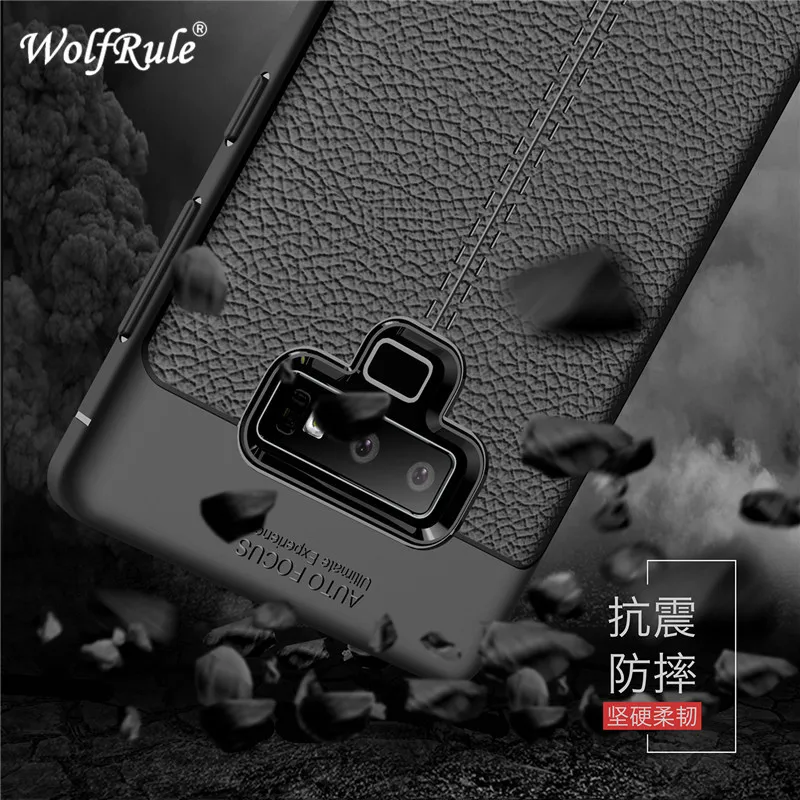 

WolfRule For Samsung Galaxy Note 9 Cover Shockproof Luxury Leather TPU Back Case For Samsung Galaxy Note 9 Phone Fundas 6.4"