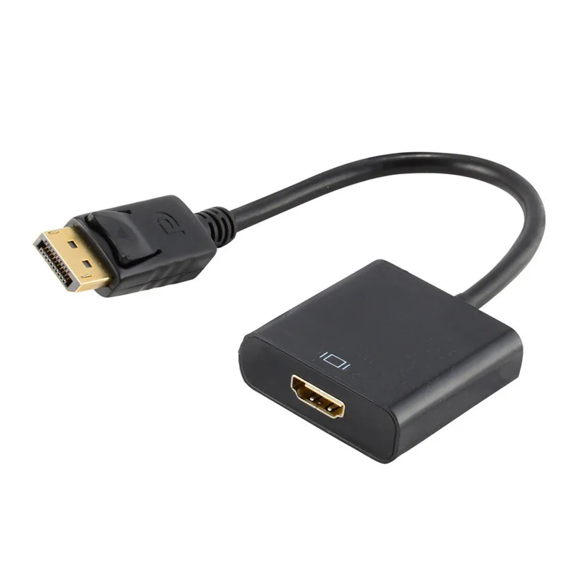 

Advanced 2019 New High Quality DisplayPort DP Male to HDMI Female Adapter Cable Black Converter for Dell For HP for Lenovo L0306