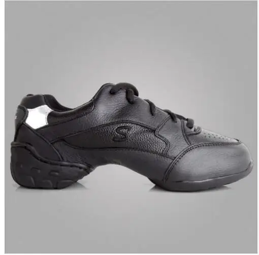 White Black Leather Dance Shoes Sneakers for Woman Sports Practice Shoes Modern Dance Jazz dance shoes
