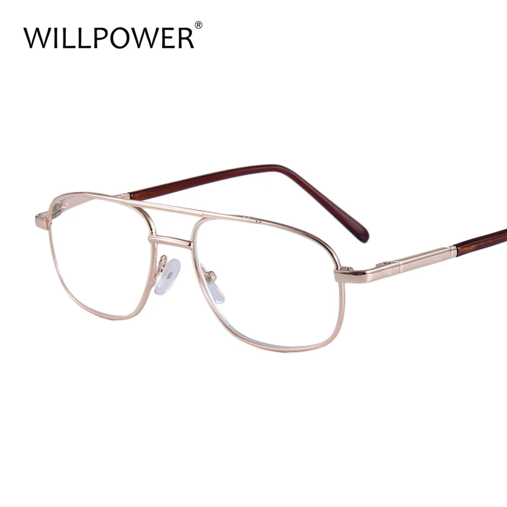 WILLPOWER Reading Glasses Men Women Adjustable Nose Pad Spring Hinge