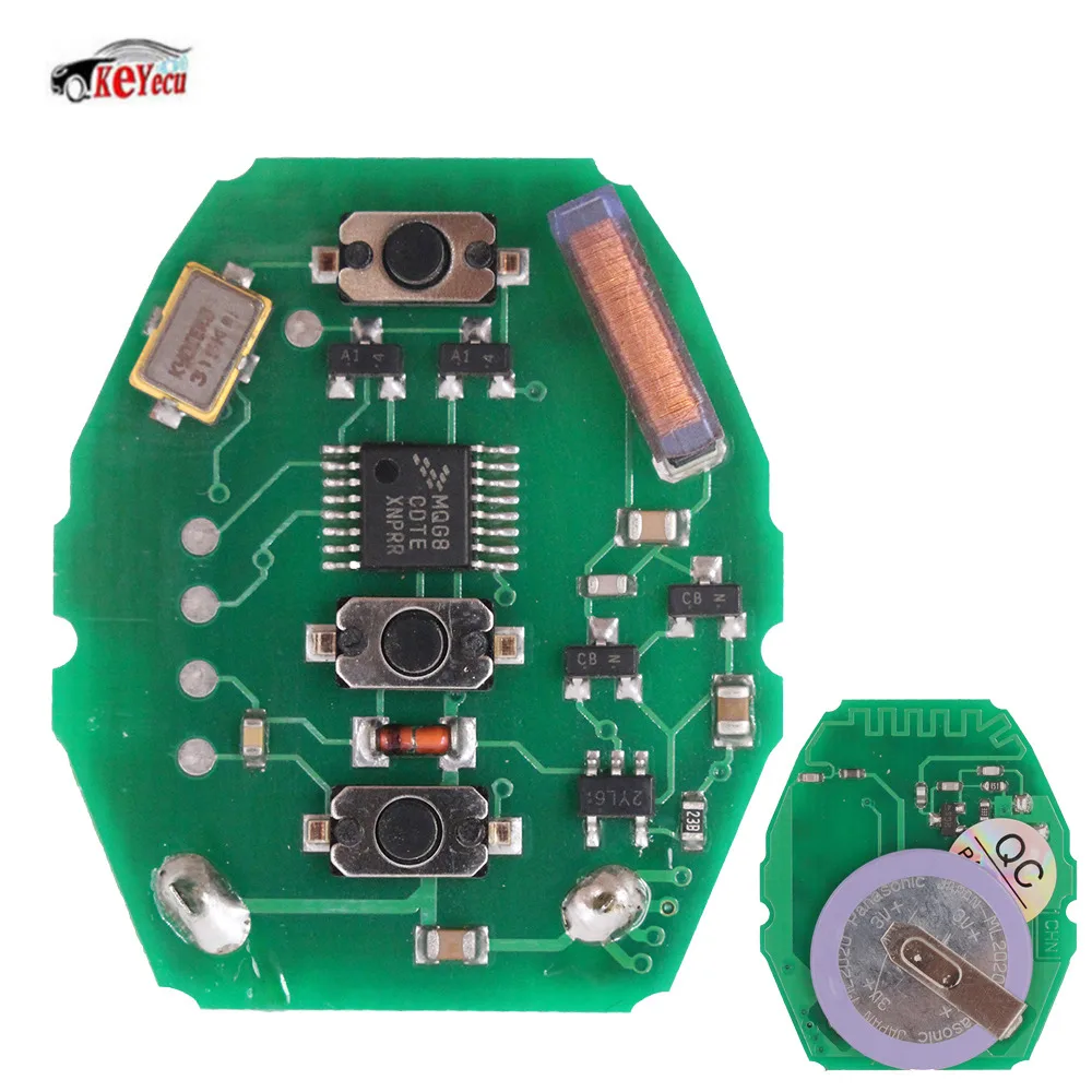 KEYECU YH пульт дистанционного ключа печатной платы 315 МГц/433 МГц/868 МГц для BMW 3 5 серии E90 E60 2003-2006 CAS2 системы
