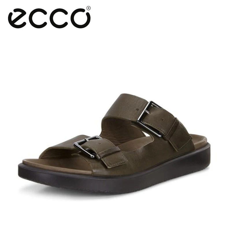 

Ecco 2019 Summer Genuine Leather Sandals Men Soft Comfortable Flat Casual Shoes Men Beach Sandals Male Fashion Outdoor Shoes