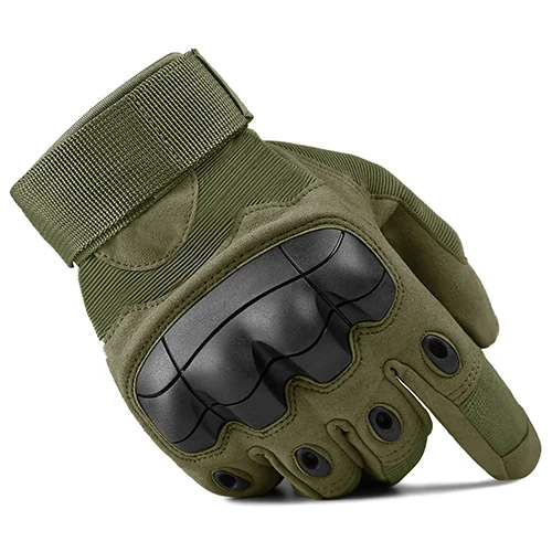 MAGCOMSEN Tactical Gloves Men Winter Military Special Forces Full Finger Army Gloves Police Men Combat Gloves Mittens YWHX-030 - Цвет: Green