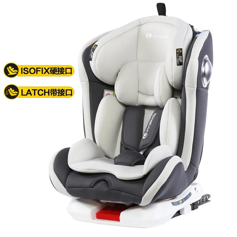 360 rotate child car seat steel frame with ISOFIX interface car safety