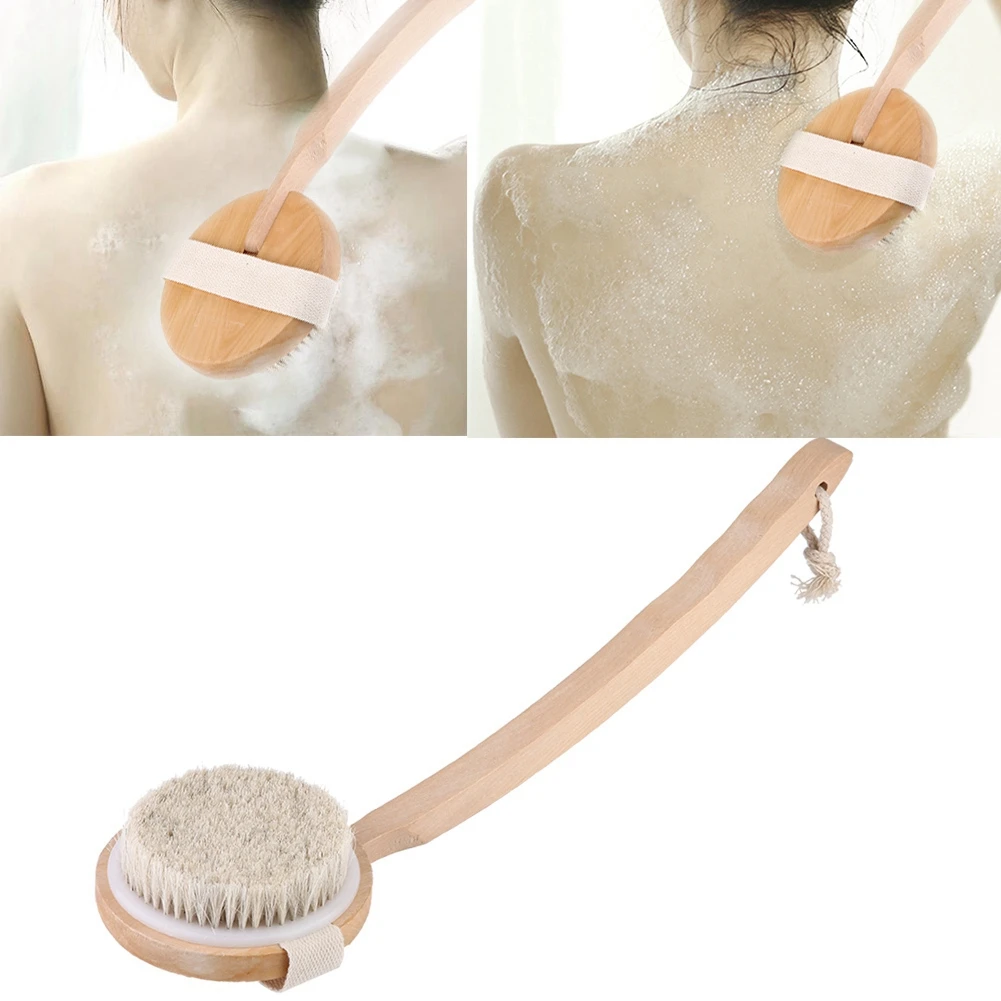 Bath Brush Soft Brushes Hair Body Skin Cleaning Long Handle Shower Massage Brush