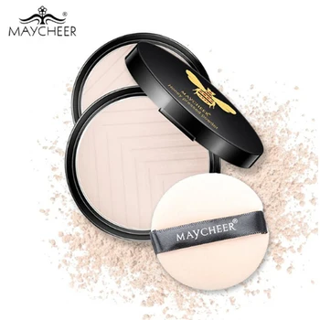 

MAYCHEER Honey Face Contour Pressed Powder Makeup Palette Nude Color Oil-Control Concealer Brighten Powder Foundation Beauty