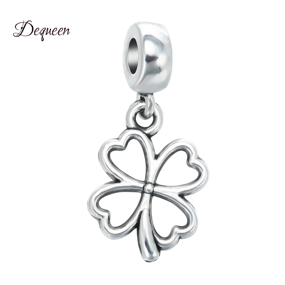 Dequeen/Новинка оптовая продажа Aliexpress посеребренные бусины в виде счастливого листа
