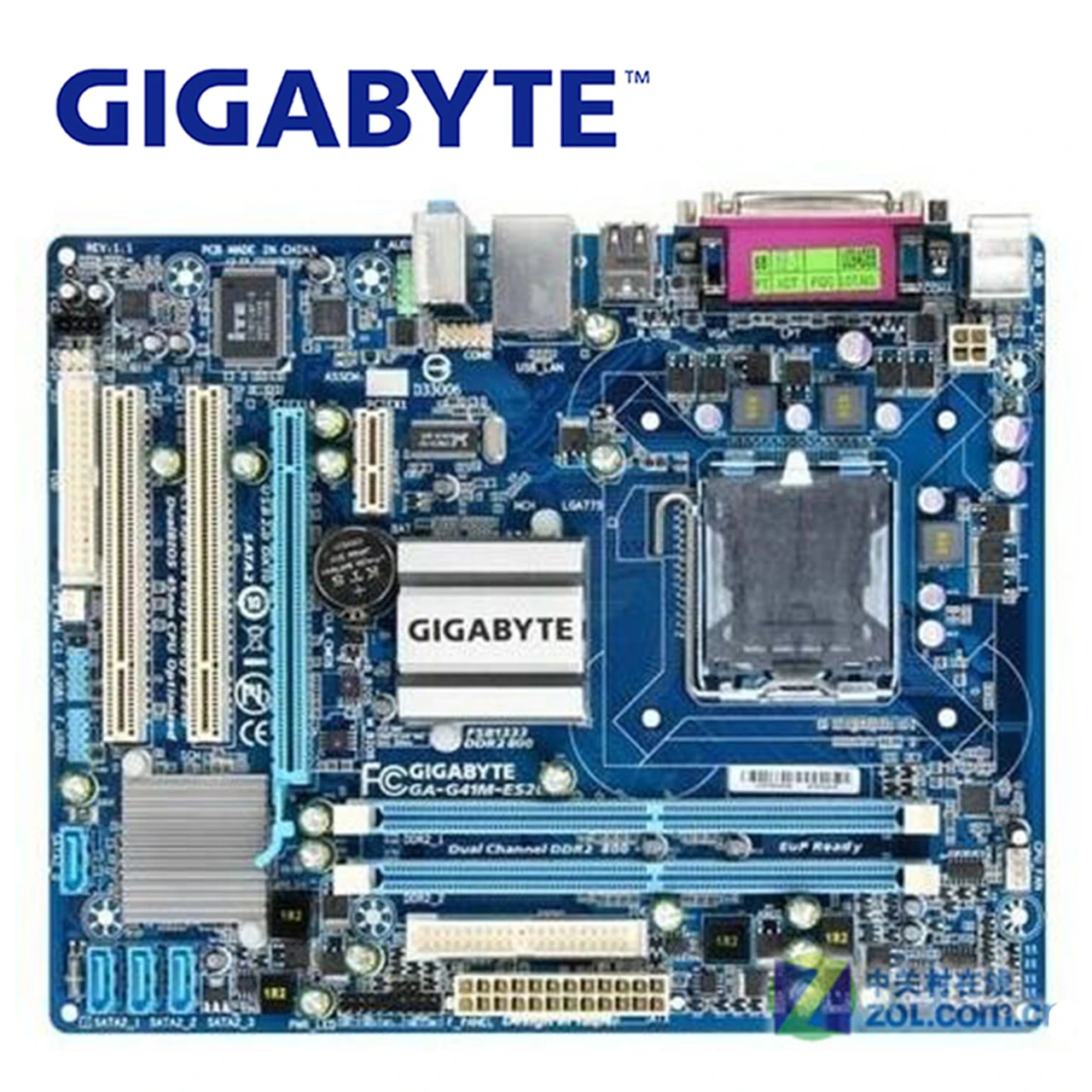LGA 775 DDR2 для Intel Gigabyte GA-G41M-ES2L оригинальная материнская плата G41 G41M-ES2L настольная материнская плата SATA 2 системная плата Б/у