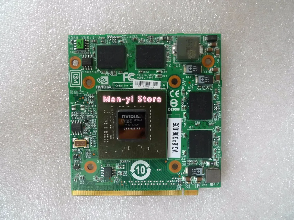 Wholesales for Acer Aspire 6920 7720 5720 Notebook Graphic Video Card nVidia GeForce 9500 9500M GS DDR2 512MB G84-625-A2