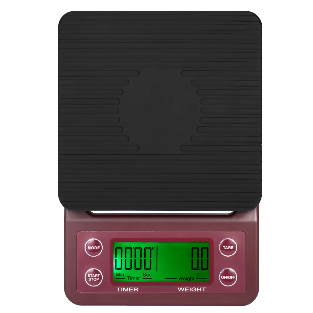 

Meterk 5kg/0.5g Coffee Drip Scale Accurate Electric Kitchen Scale with Large Clear LCD Display with Timer and Tare Function