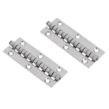 

2 Pieces Stainless Steel Universal Marine Boat Yacht Piano Door Hinge Deck Cabin Deck Hatch Cabinet Accessories Silver