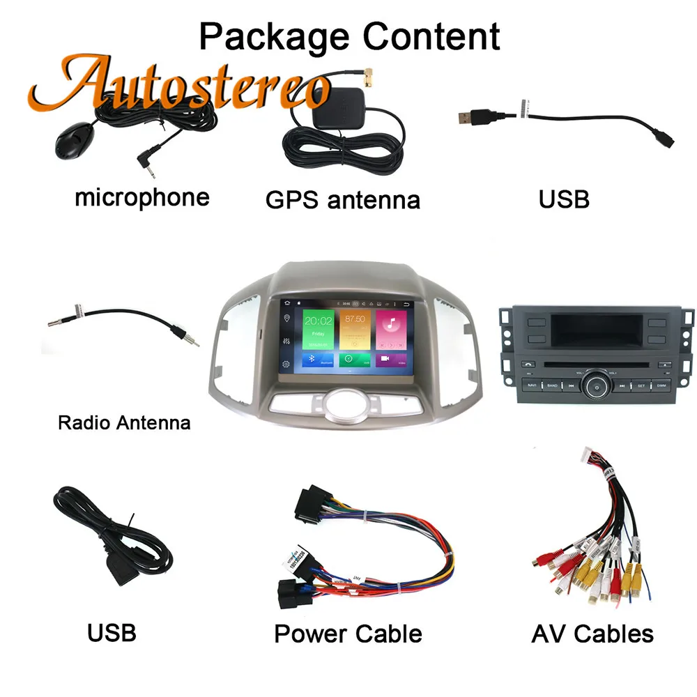 Sale Android 9 Car GPS Navigation auto Car DVD CD Player for CHEVROLET CAPTIVA 2012+ Headunit multimedia radio tape recorder IPS 2