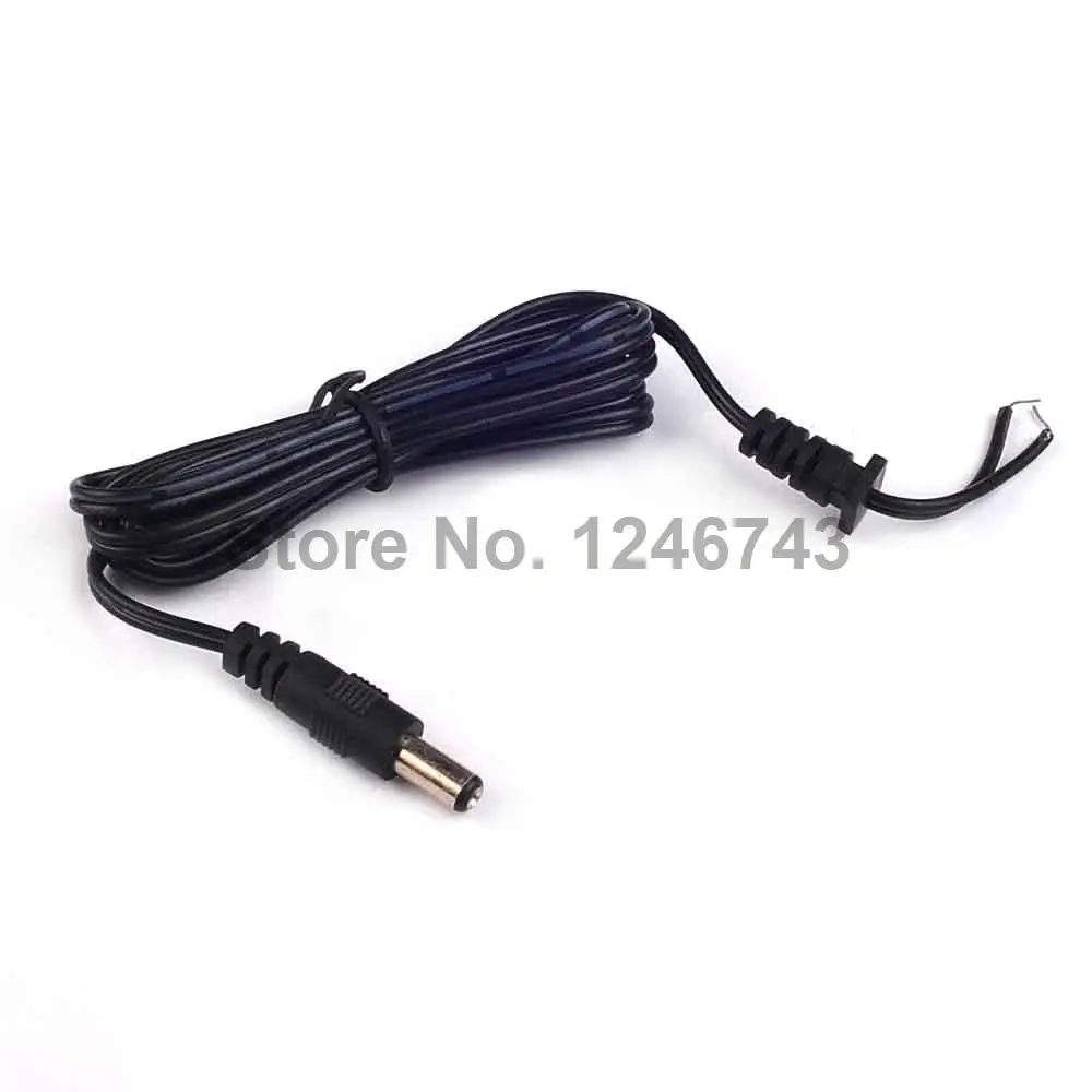 5PCS DC Power Plug 5.5X2.1mm / 5.5*2.1 Male Single Head Jack with Cord Connector Cable