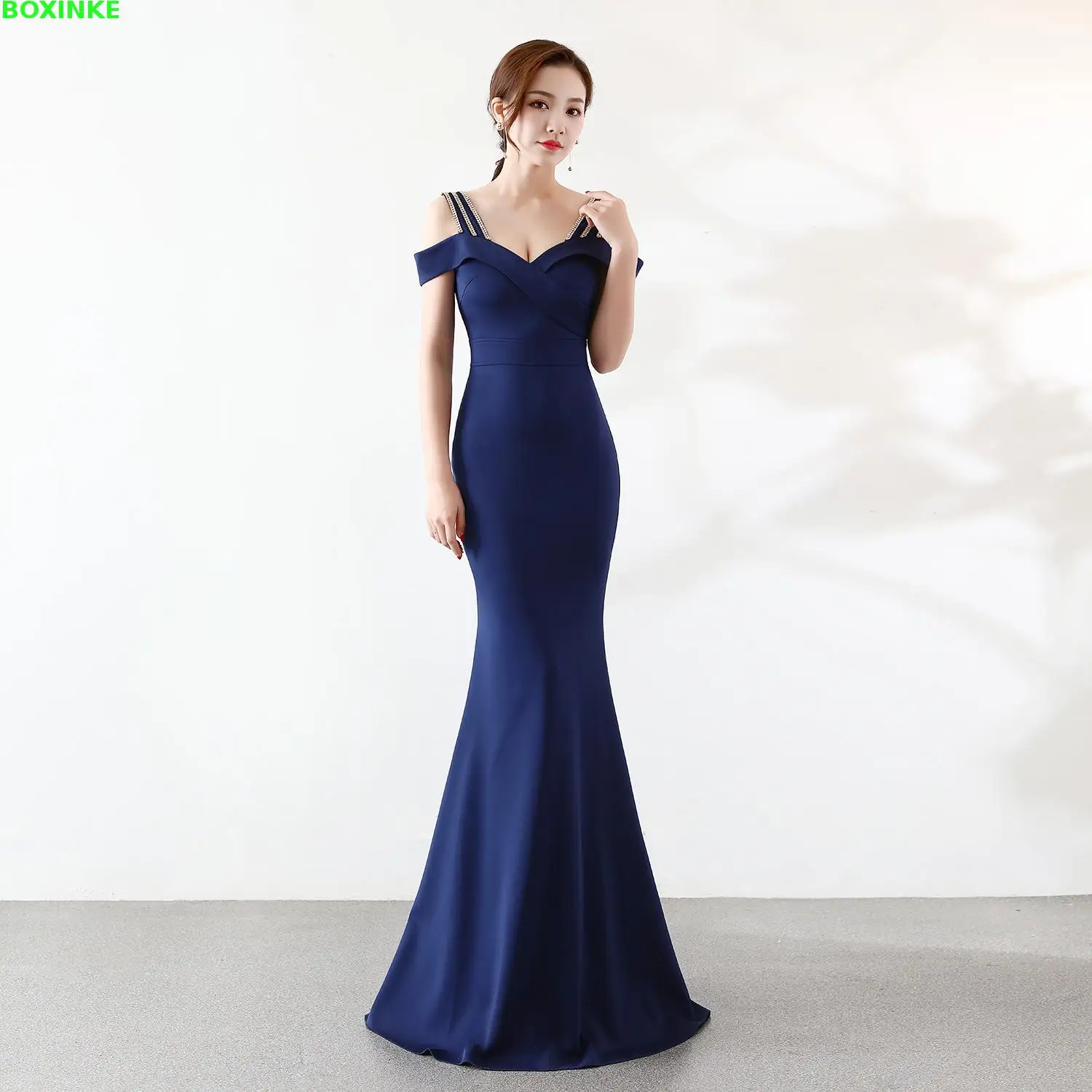 Zanzea Vestido Longo с открытыми плечами осень лоскутное размера плюс новое модное платье, хост, хозяйка, длинный рыбий хвост платье