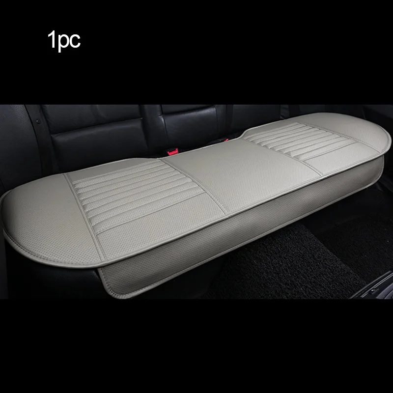 Чехлы для сидений автомобиля из искусственной кожи, подушка для автомобильного стула, четыре сезона, чехлы для сидений автомобиля, универсальные коврики, защитные автомобильные аксессуары - Название цвета: 1pc Rear Gray