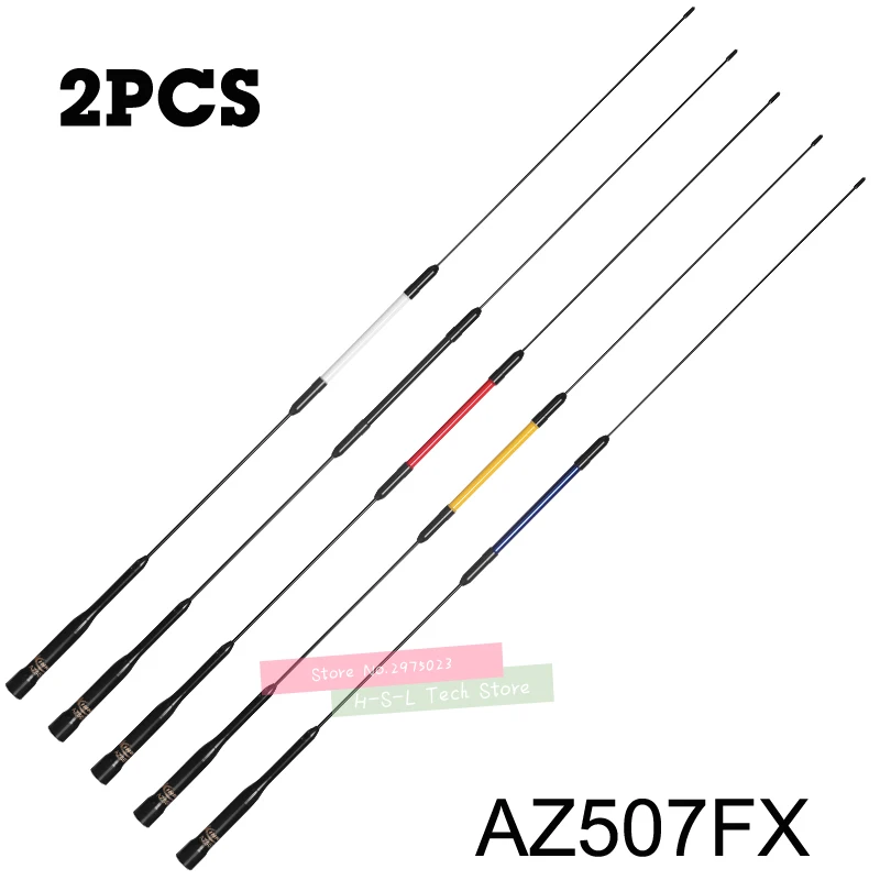 

2PCS Stainless Steel+FRP Reinforced Plastic Dual Band Antenna 144/430MHz Car Walkie Talkie Radio Antenna For Kenwood Icom Vertex