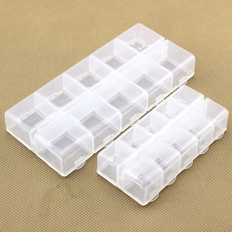 Fixed 10 plastic box containing lattice jewelry packaging fishing hook Accessories Tackle box