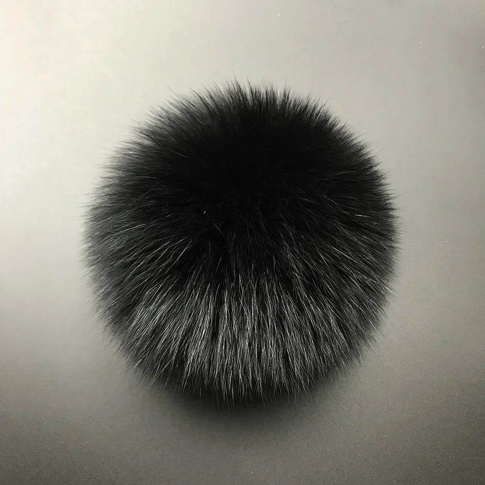 MPPM Real Fox Fur Pompom Genuine Fur Pom Poms Ball for Hats&Caps Big Natural Fur Pompon Ball For Shoes Bags Accessories 4