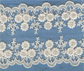 

DIY lace fabrics/15 yards/lot 3 colors width 11.5cm/Exquisite embroidered lace fabrics/Accessories