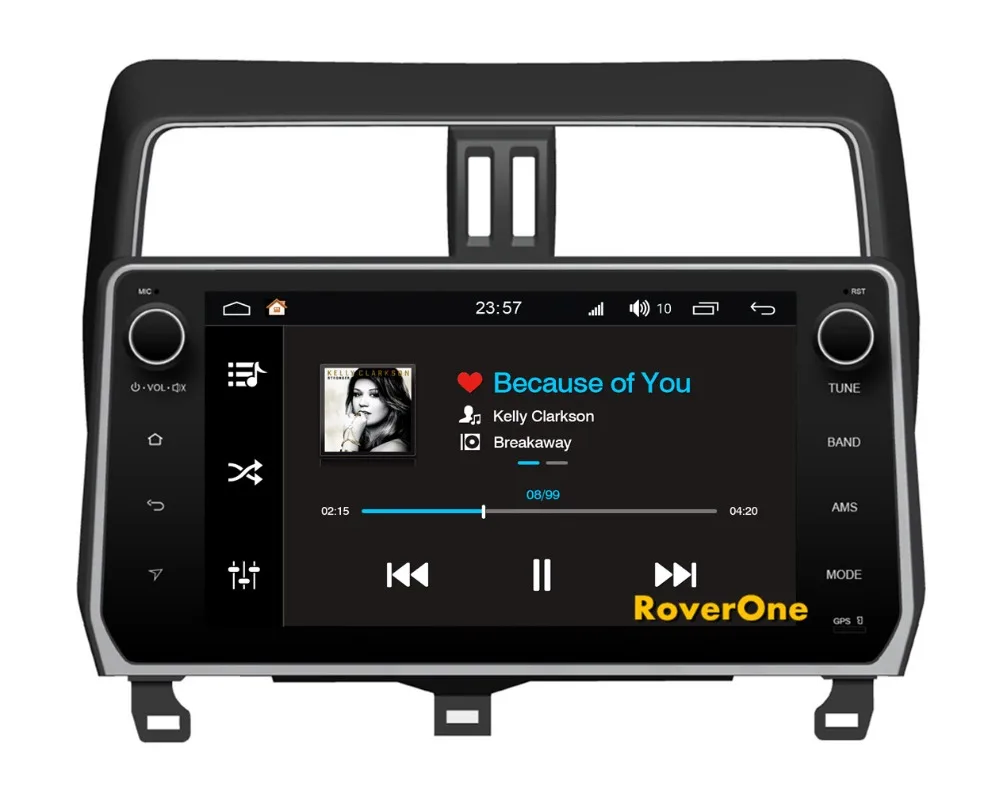 Cheap RoverOne Android 8.0 Car Multimedia System For Toyota Prado 150 2018 Radio Stereo GPS Navigation Android Media Player PhoneLink 15