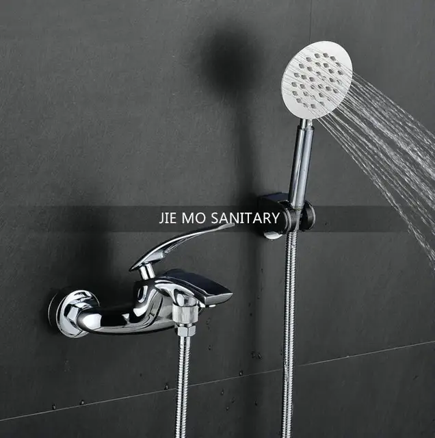 Online New Six Colors Bathroom Exposed Install Shower Sets Bath New Six Colors Bathroom Exposed Install Shower Sets Bath Mixer Faucet Hot And Cold Tap With Hand Jm227
