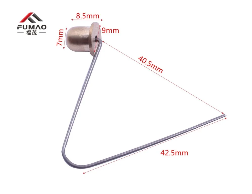 

Manufacturer supply brass material pole Spring button clip for trekking poles