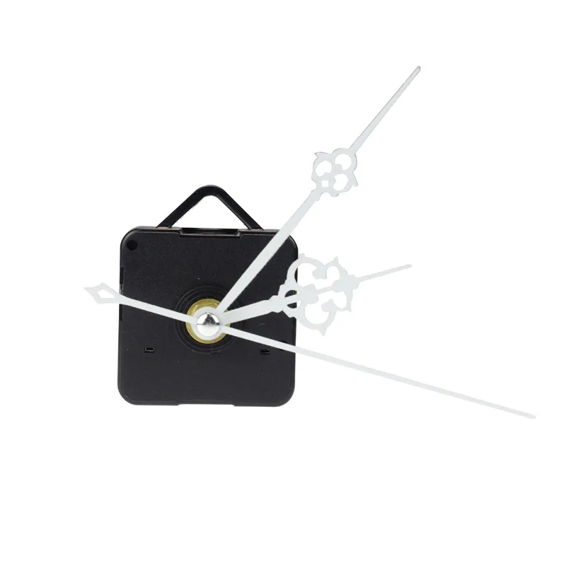 

White Quartz Clock replacement Movement + time Hands for DIY Repair clock with projection