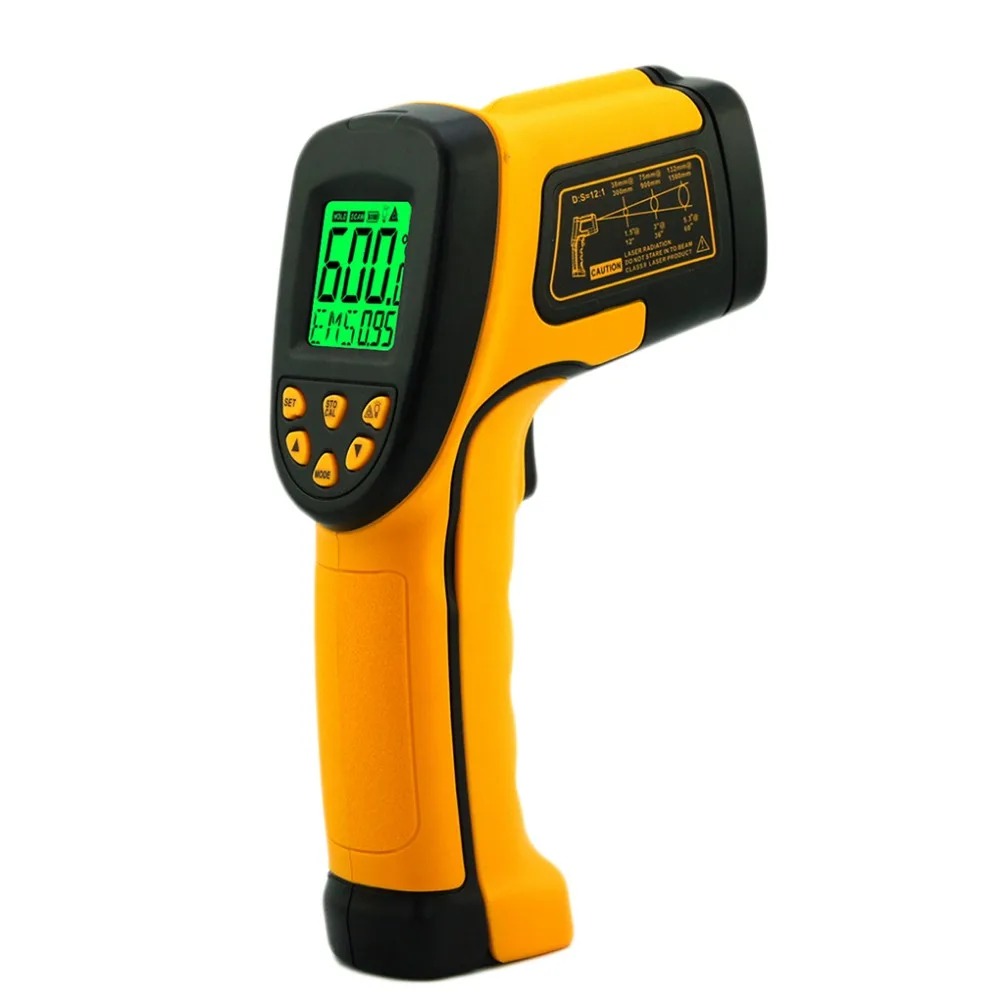

Digital thermometer Infrared Thermometer temperature gun instrument Pyrometer Measuring Thermometer AS842A -50~600C