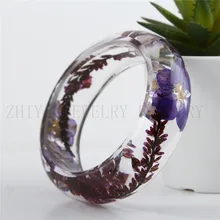 ZYA 2016 Yiwu zhiya fábrica Real Secas Flores Rojas del brazalete y Pulsera