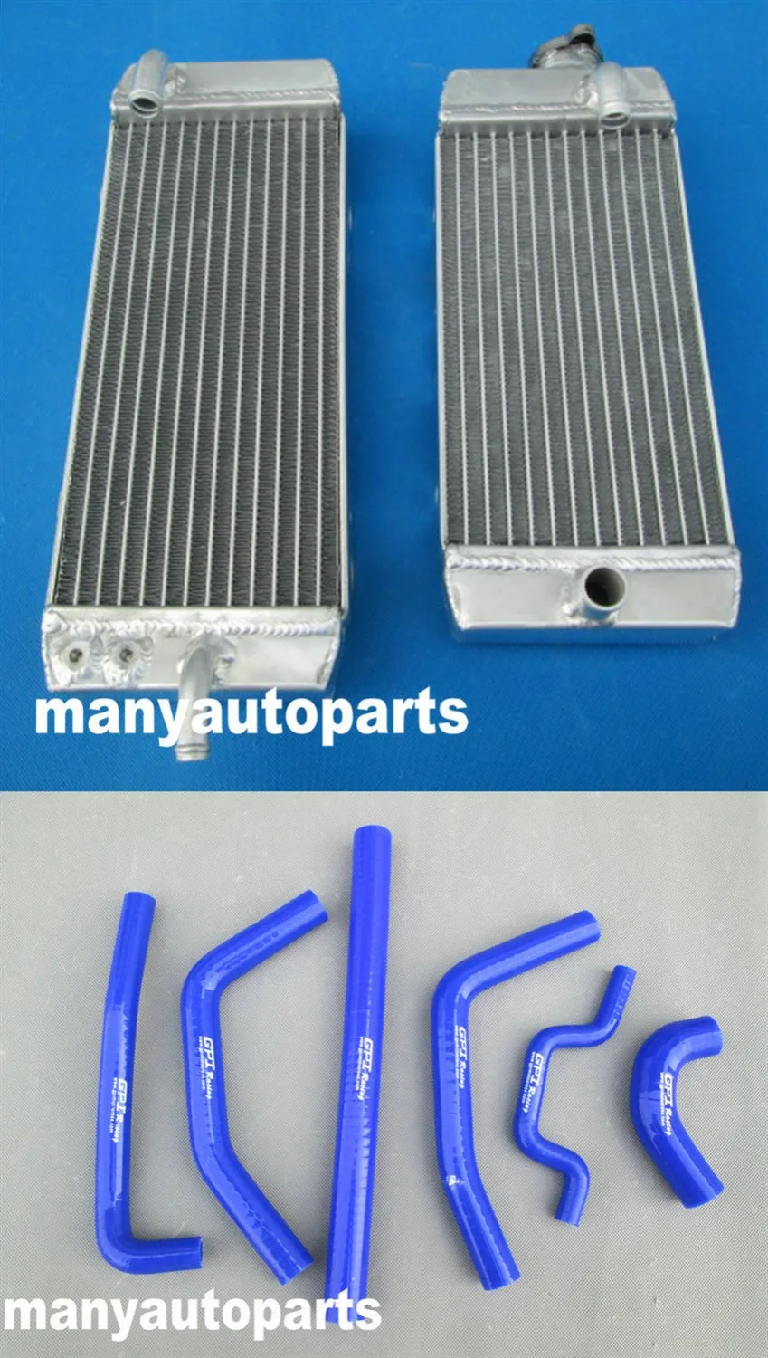 FOR KAWASAKI KXF250 KX250F 2011 2012 2013 2014 2015 2016 Aluminum radiator+HOSE