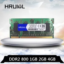 HRUIYL ноутбук память DDR2 4 Гб 2 Гб 1 ГБ PC2-6400S 800 МГц DDR 2 800 МГц PC2 6400 1G 2G 4G memoria ноутбук оперативная память 1,8 в Sodimm SO-DIMM
