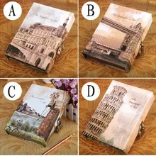 Креативный Европейский Восстанавливающий древний строительный ящик блокнот с паролем дневник с замком твердый переплет копировальный блокнот