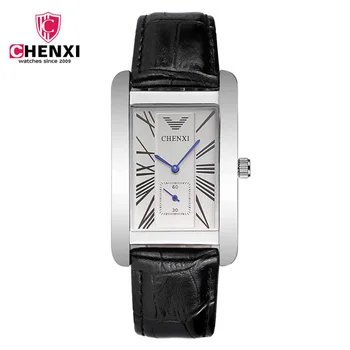 

Men's Watch Fashion Trend Watch Student Korean Waterproof Quartz Leather Belt Simple Square Men's Watch